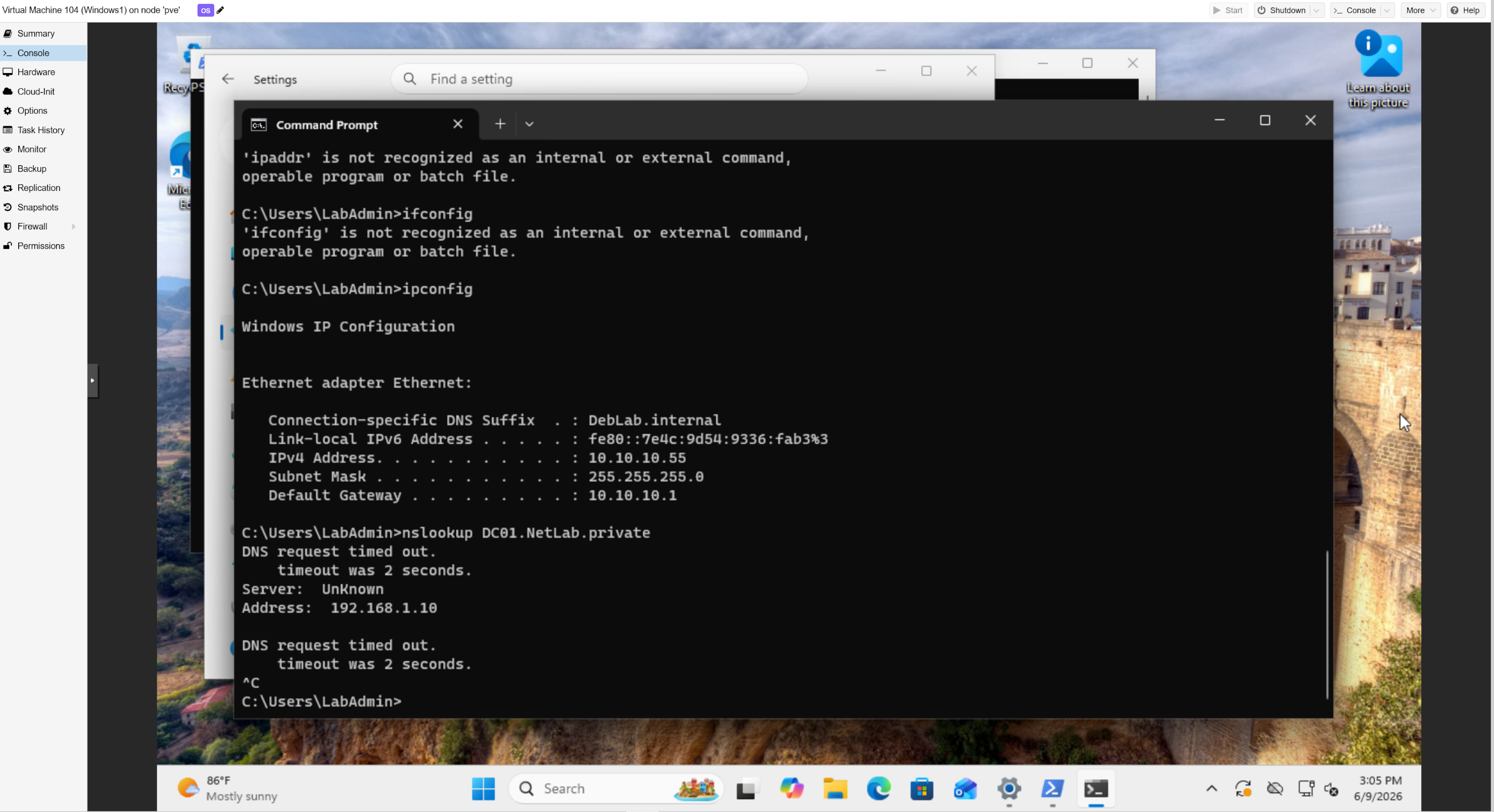 Cant ping WAN or DC